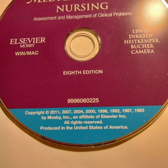 Lewis Medical Surgical Nursing Assessment Mgt Clinical Problems Companion CD - Picture 5 of 6